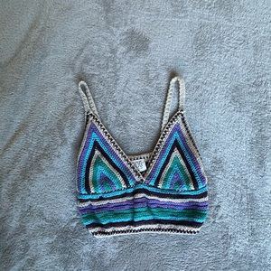 Urban outfitters Cropped crochet tank
